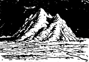 Гора Пико со слепка Насмита