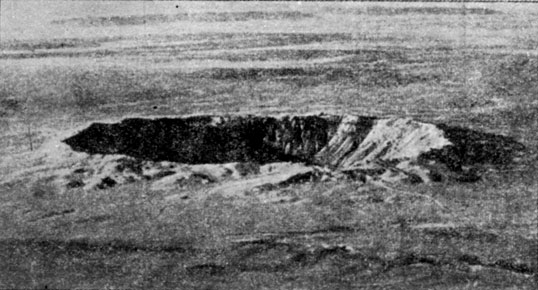 Рис. 45. Аризонский метеоритный кратер