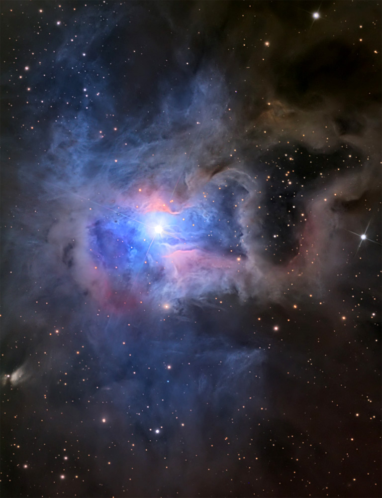 Туманность Ирис (NGC 7023). Источник - caelumobservatory.com/mlsc/n7023landscape.jpg