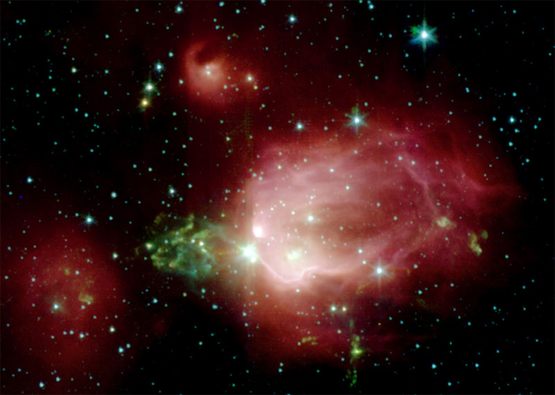 Туманность Валентинова Роза (NGC 7129). Источник - http://legacy.spitzer.caltech.edu/features/downloads/files/wallpapers/n7129-1280x1024.jpg
