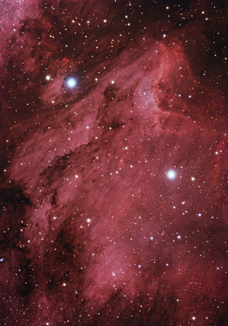 Туманность Пеликан (IC 5070 и IC 5067). Источник - astroeder.com/deepsky/350D/ic5070/ic5070_ederL.jpg